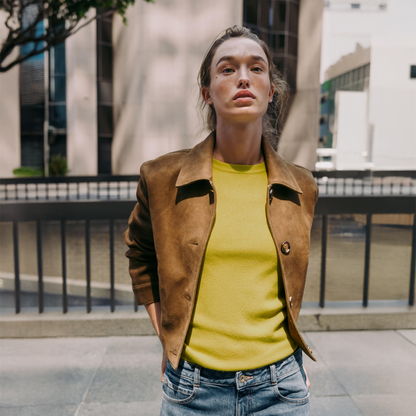 Faux Suede Jacket