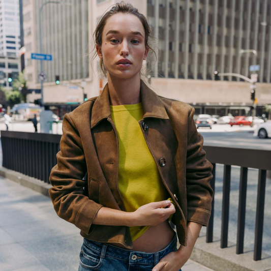 Faux Suede Jacket