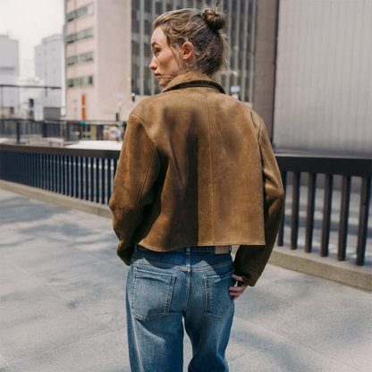 Faux Suede Jacket