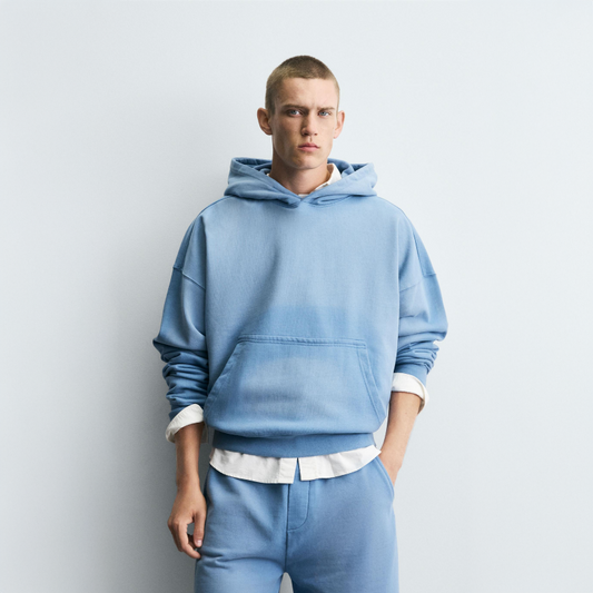 Light Blue Hoodie Sweatshirt