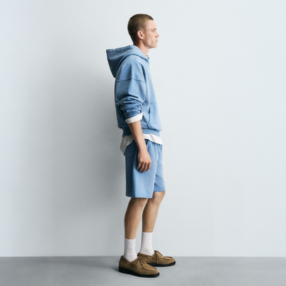 Light Blue Hoodie Sweatshirt